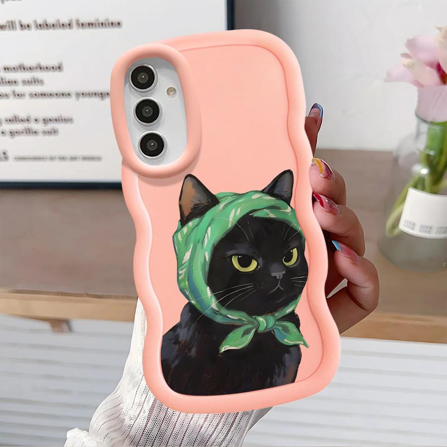 Cartoon Cat Case for Samsung Galaxy A52 A21s A14 A12 A13 A11 A15 A16 Soft Phone Cover A03 A22 A23 A33 A53 A06 A04 A05