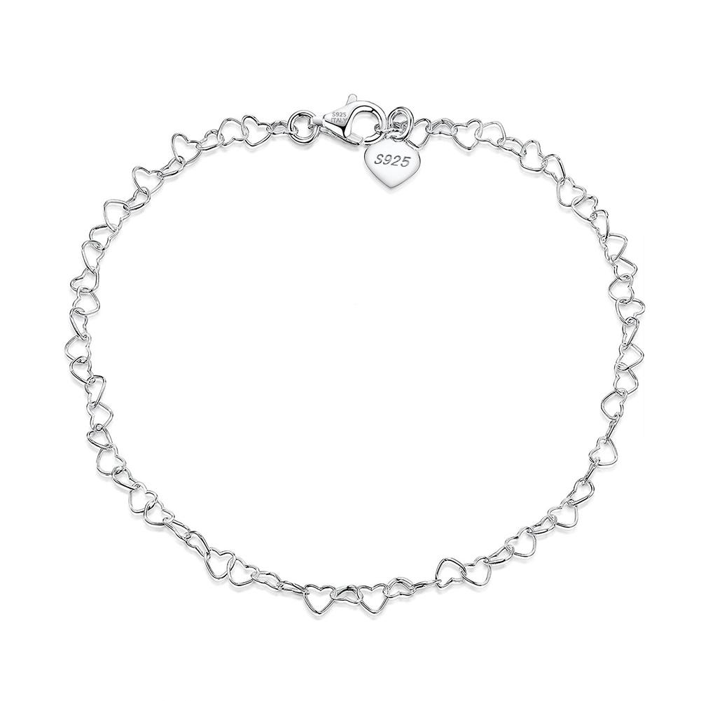 SA RINNTIN Fashion Jewelry 925 Sterling Silver Anklet Foot Chain Jewelry for Women 14K Gold Plated Chain Anklets