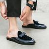 Fashion Summer Fashion Mules Half Slippers Casual Genuine Leather Men’s Half Shoes for Men Shoes Luxury Designer Shoes Fashion Loafers
