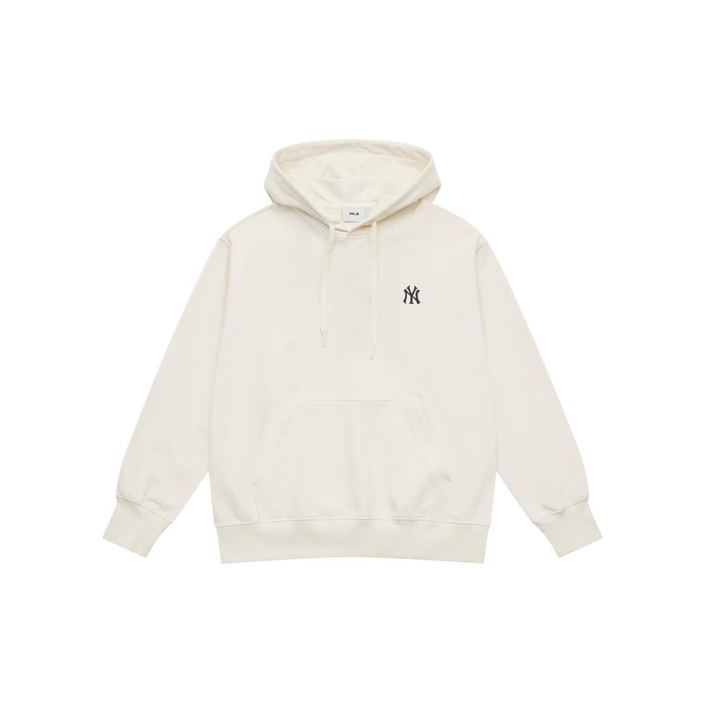 New MLB New York Yankees Basic Collection SS25 Sweatshirt Unisex Ivory 3AHDB0151-50CRS