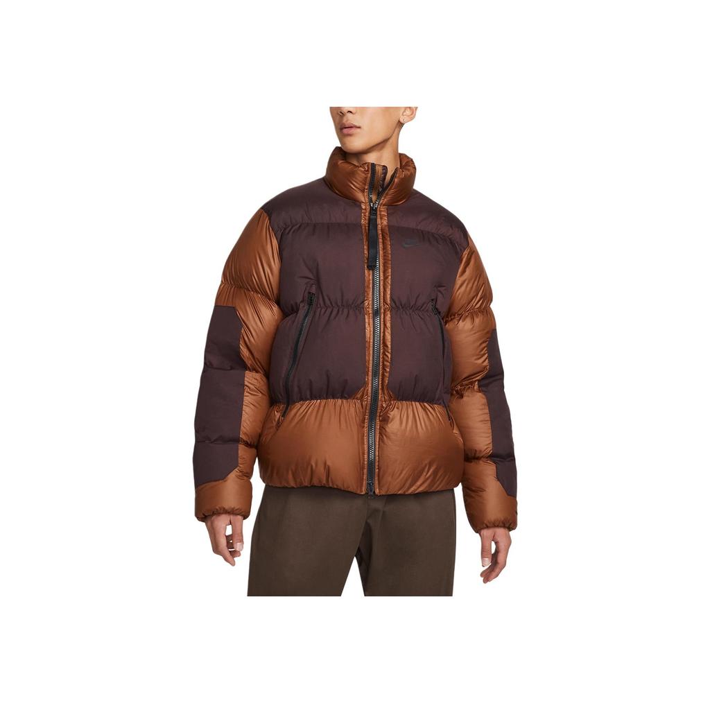 Nike Giacca Piumino Sportiva Casual Colorblock Uomo Capispalla Bronzo DD6979-204