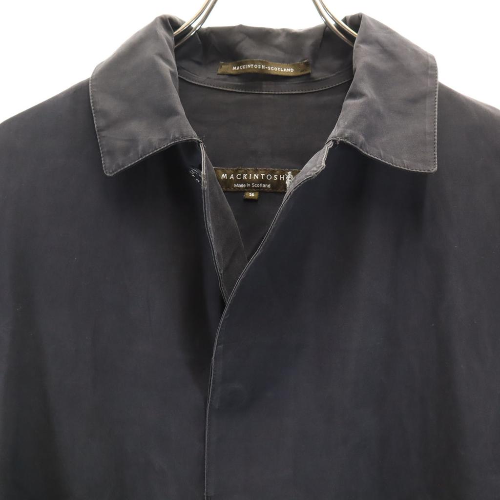 Mackintosh Made In Scotland Rubberized Stainless Collar Coat 36 Black Men's Used