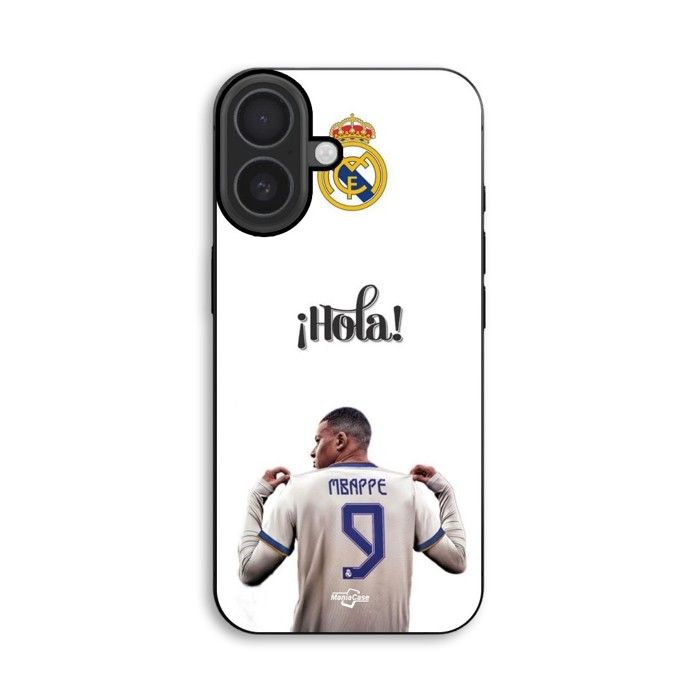Hülle Für iPhone 18 Kylian Mbappe Real Madrid 9 Hola Maniacase schwarz