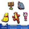 New Winnie Cartoon Shoe Charm Accessories: Versatile PVC Flower Buckles for Shoes