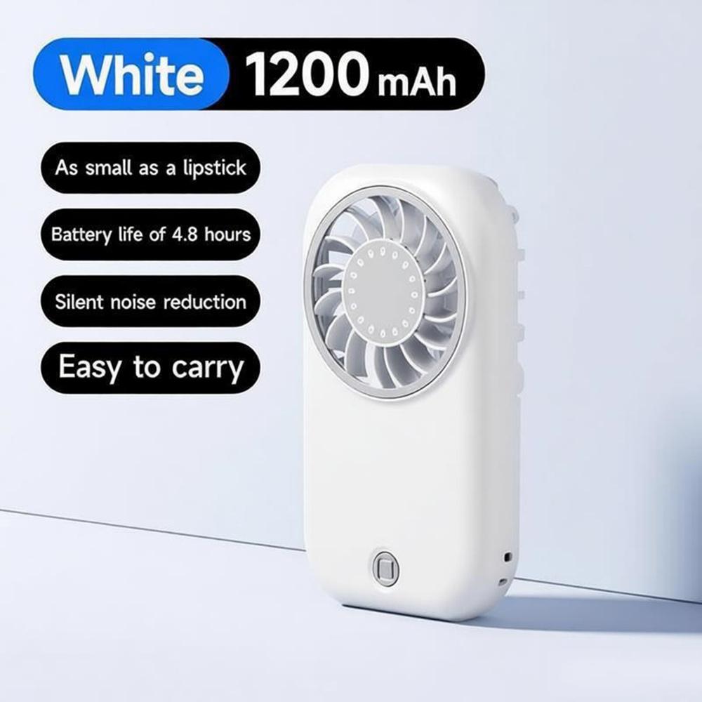 Portable Fan, Handheld Fan, Rechargeable, 1200 Mah, USB, Type-C, Quiet, 5 Levels of Speed, Small, Mini Fan