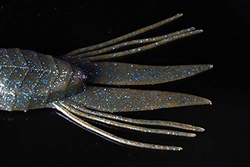 JACKALL Worm RV-Drift Claw 4.0 inch Bluegill/Pearl White