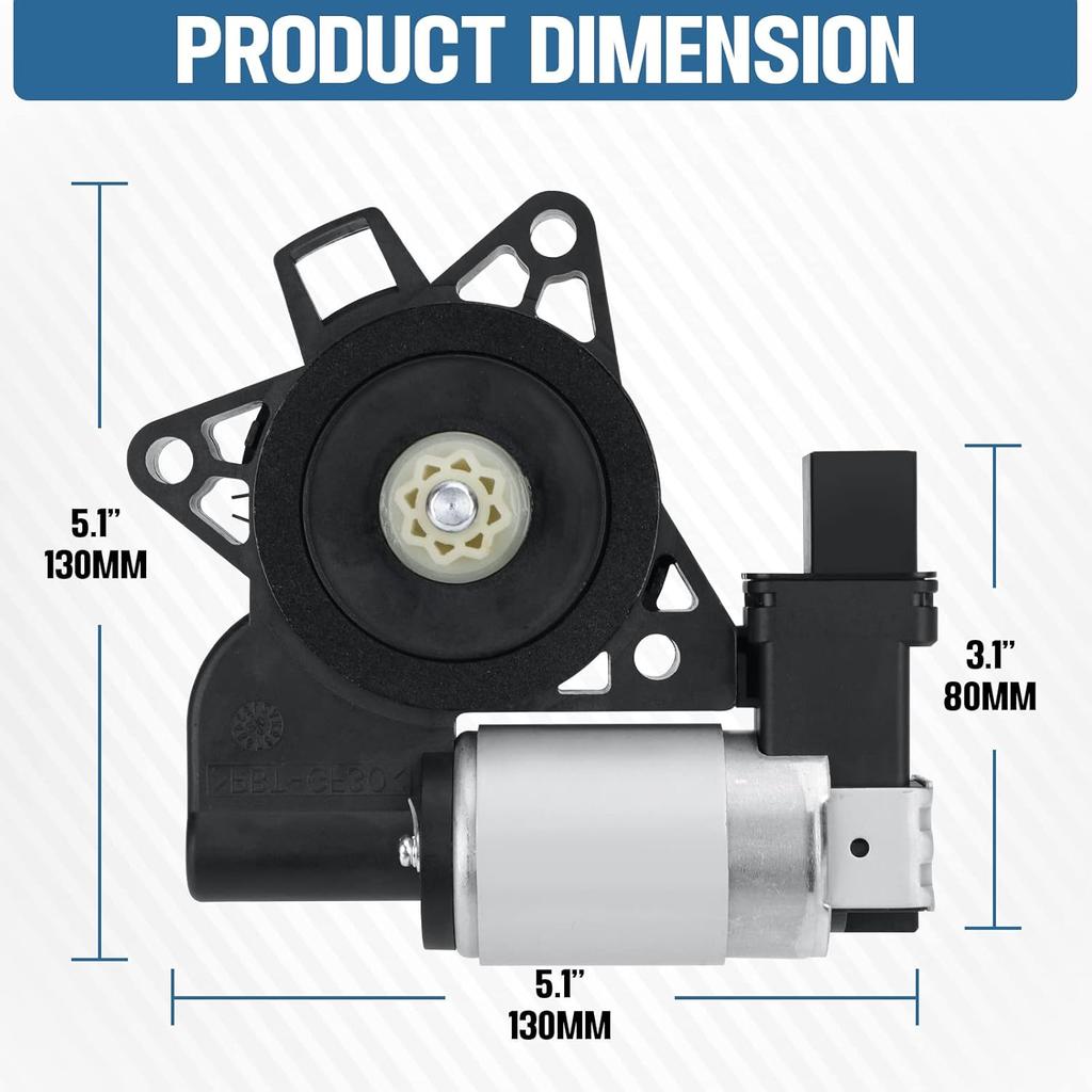 742-802 Power Window Lift Motor Compatible with Mazda 3, Mazda 5, Mazda 6, Mazda CX-7, Mazda CX-9, Mazda RX-8, Replace# G22C5858XF, GJ6A5858XC,
