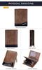 LTG Mini Wallet, Short Wallet, Bifold Wallet, Men's and Women's Wallet, 7987558, Gift, Father's Day, Mother's Day, Small Gift, Birthday Gift (Brown)