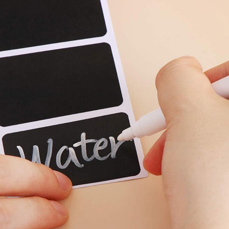 120Pcs/Roll Waterproof Sticker Kitchen Bottle Label Jam Jar Tag Blackboard Label