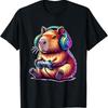 Capybara Gamer T-Shirt Tier Gaming Design Chill Gamer Tee