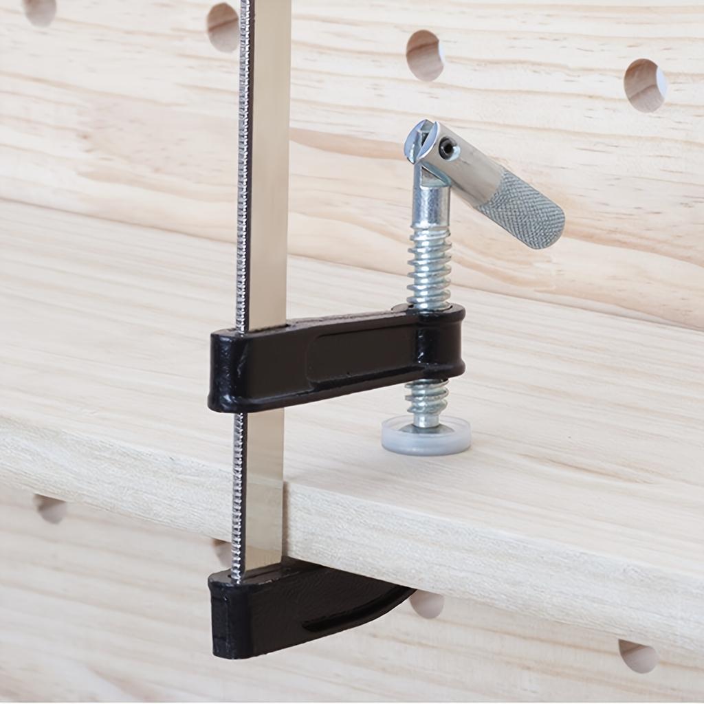 2-pack Steel Bar Clamps Set, 12-inch (2) Medium Duty F-Clamp Adjustable and Release Quickly, 600 Lbs Load Limit, for Woodworking