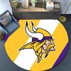 Minnesota Vikings2,Runder Teppich,Teppich für Wohnzimmer Schlafzimmer Sofa Spielzimmer Dekoration,Rutschfeste Bodenmatte