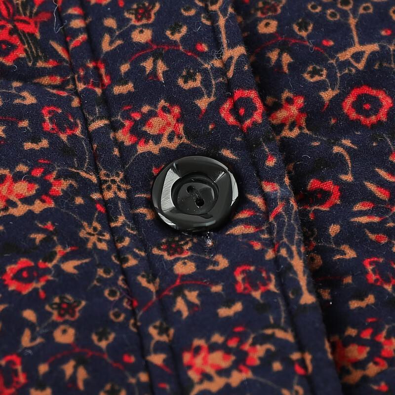 Yalu Women's Plush Lined Winter Cotton Jacket for Elderly