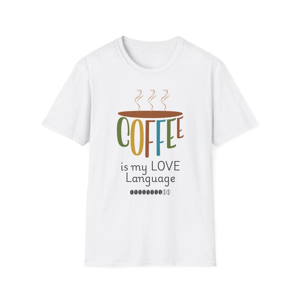 Coffee Love Language T shirt, Gift for Coffee Lovers