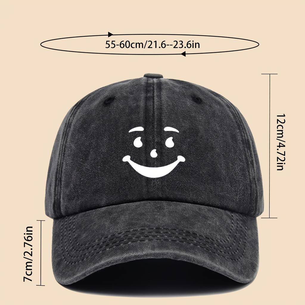 Printed Baseball Cap Trucker Hat Adjustable Retro Dad Hat