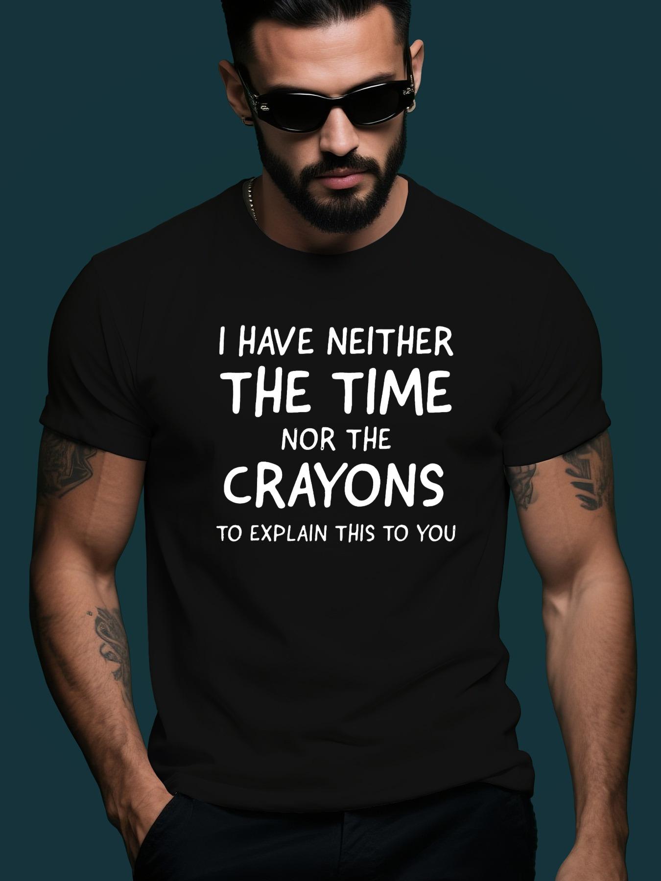 Crayons Trendy Streetwear Summer Casual Round Neck Short ... S