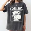 Gorillaz Murdoc 2D Noodle Russel Gorillaz Group Members Print Short Sleeve Cotton Tshirt Vintage Y2K Harajuku Streetwear Tops