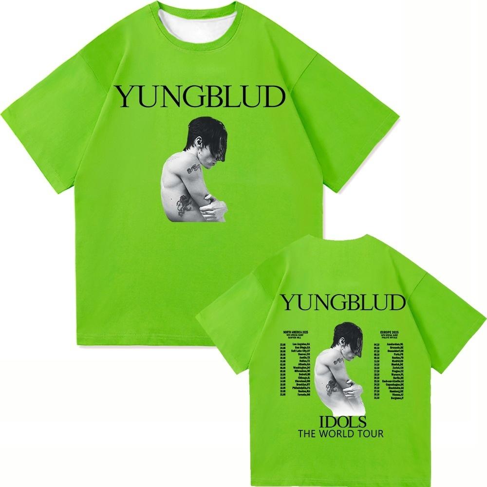 Yungblud Idols World Tour 2025 T Shirt New Fashion Men/Women Hip Hop Aesthetic Wings PUNK T-shirt Cool Tees Shirts