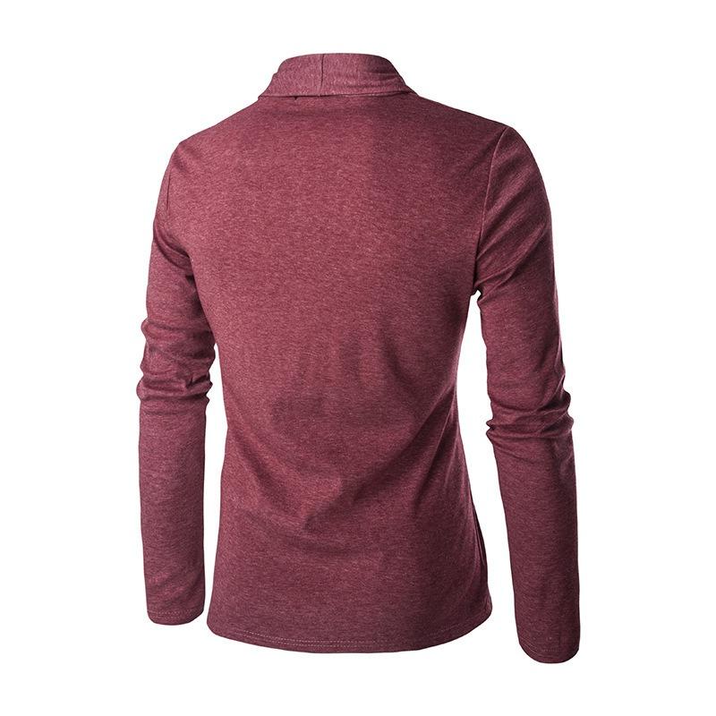 Men S Solid Color Long Sleeve Knit Cardigan No Button