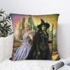 Aesthetic Wicked For Good Pillowcase Printing Fabric Cushion Cover Decorations  Pillow Case Cover Home Zippered 45X45cm