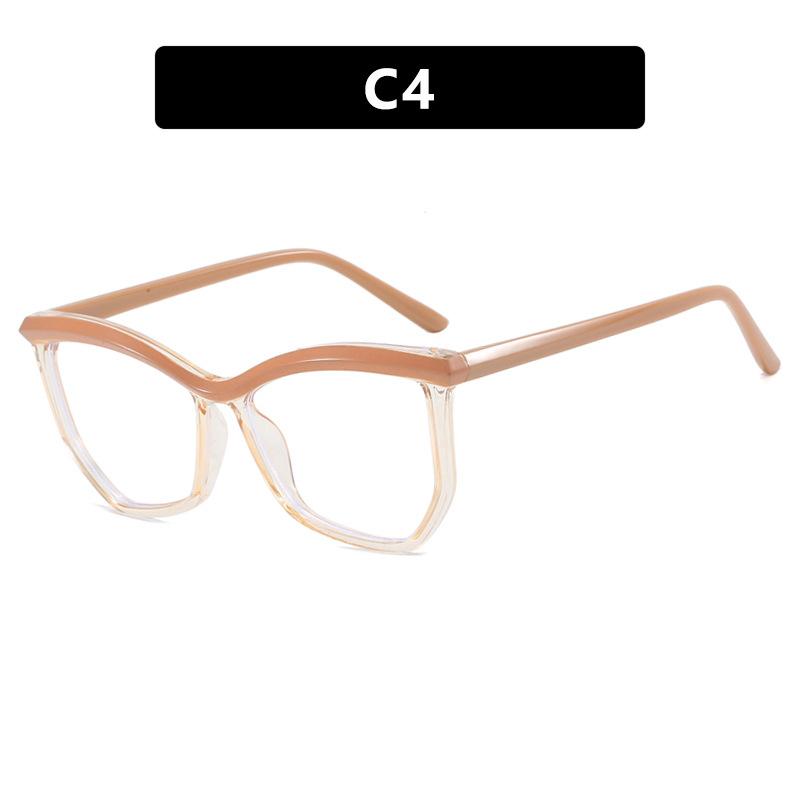 Women's Glasses, Optical Glasses, Fashionable Anti Blue Light Glasses, Frame Design, Glasses Frame, Women's Color Matching Glasses, Metal Hinge