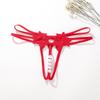 Thongs Dame Massasje Tråd Truser Sexy Undertøy Erotisk Tilbehør Undertøy Gjennomsiktig G- String