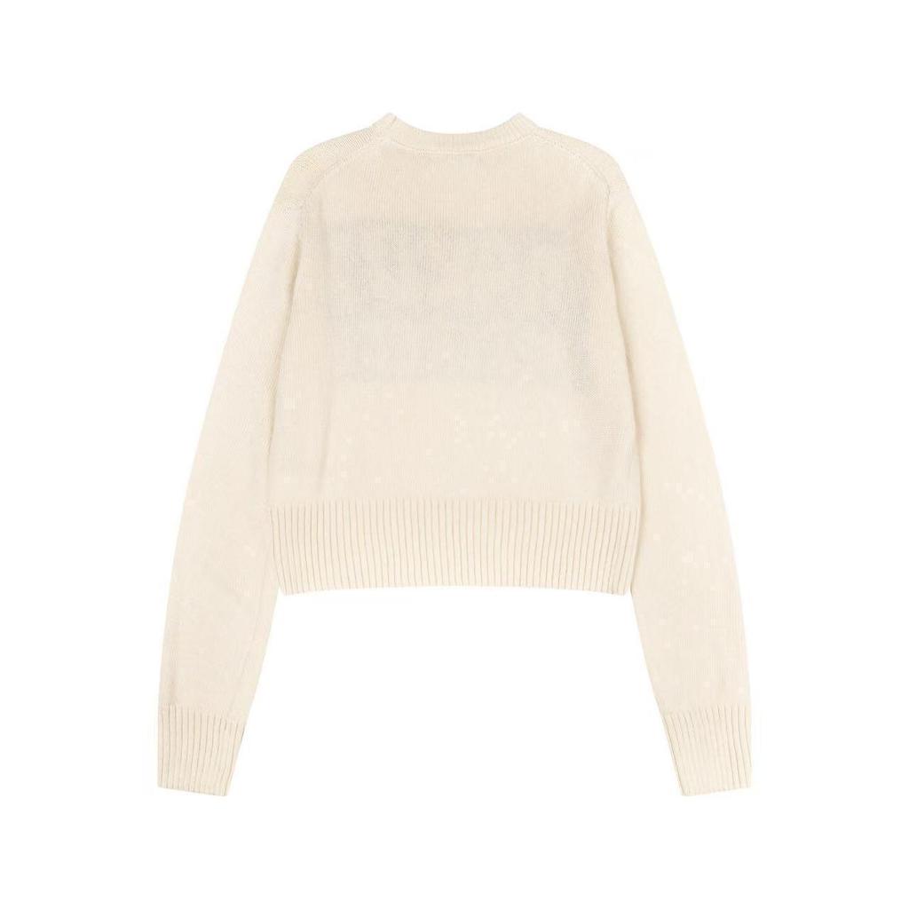 MARDI 26s Korean Trendy Long Sleeve Cropped Knit Sweater - Spring Collection