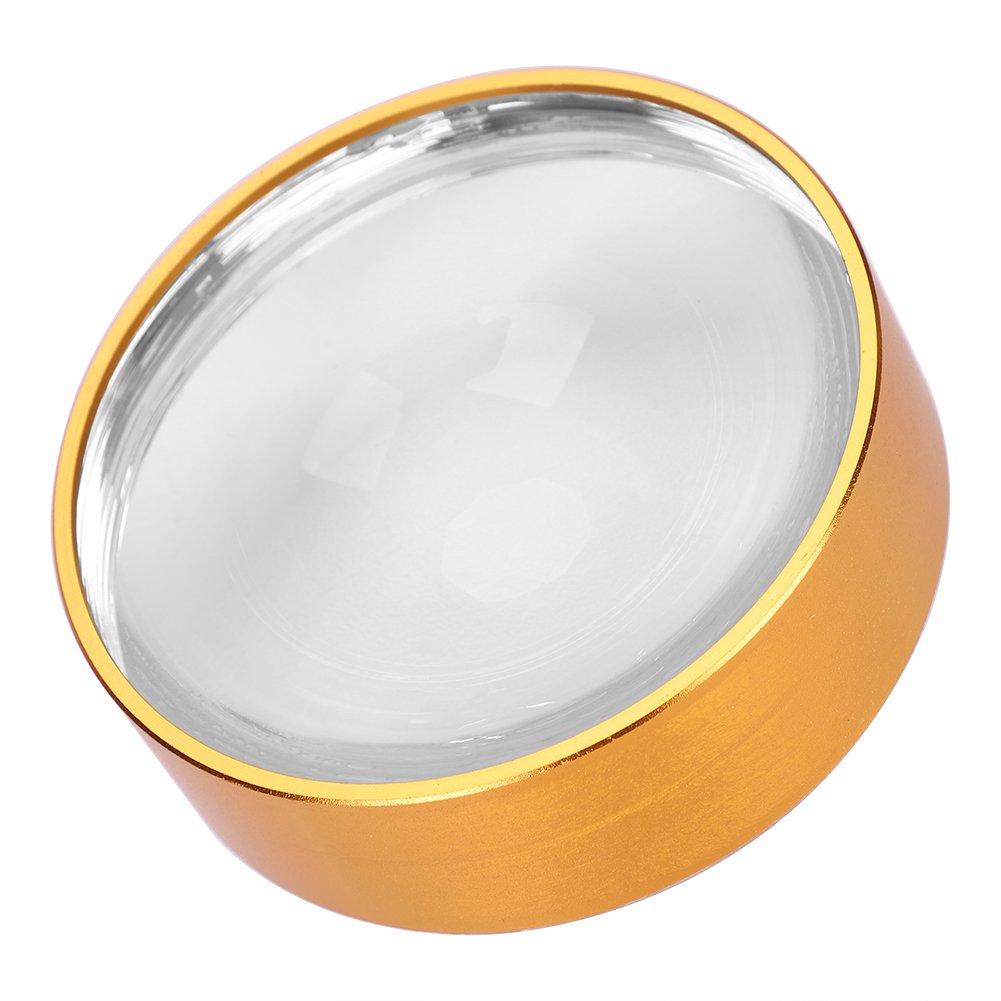 Magnifying 4x 72mm Lens Semicircular Crystal Tabletop Magnifying Glass for and Stylish Desk Birthday Celebration Gold Glass, Magnification, Diameter,