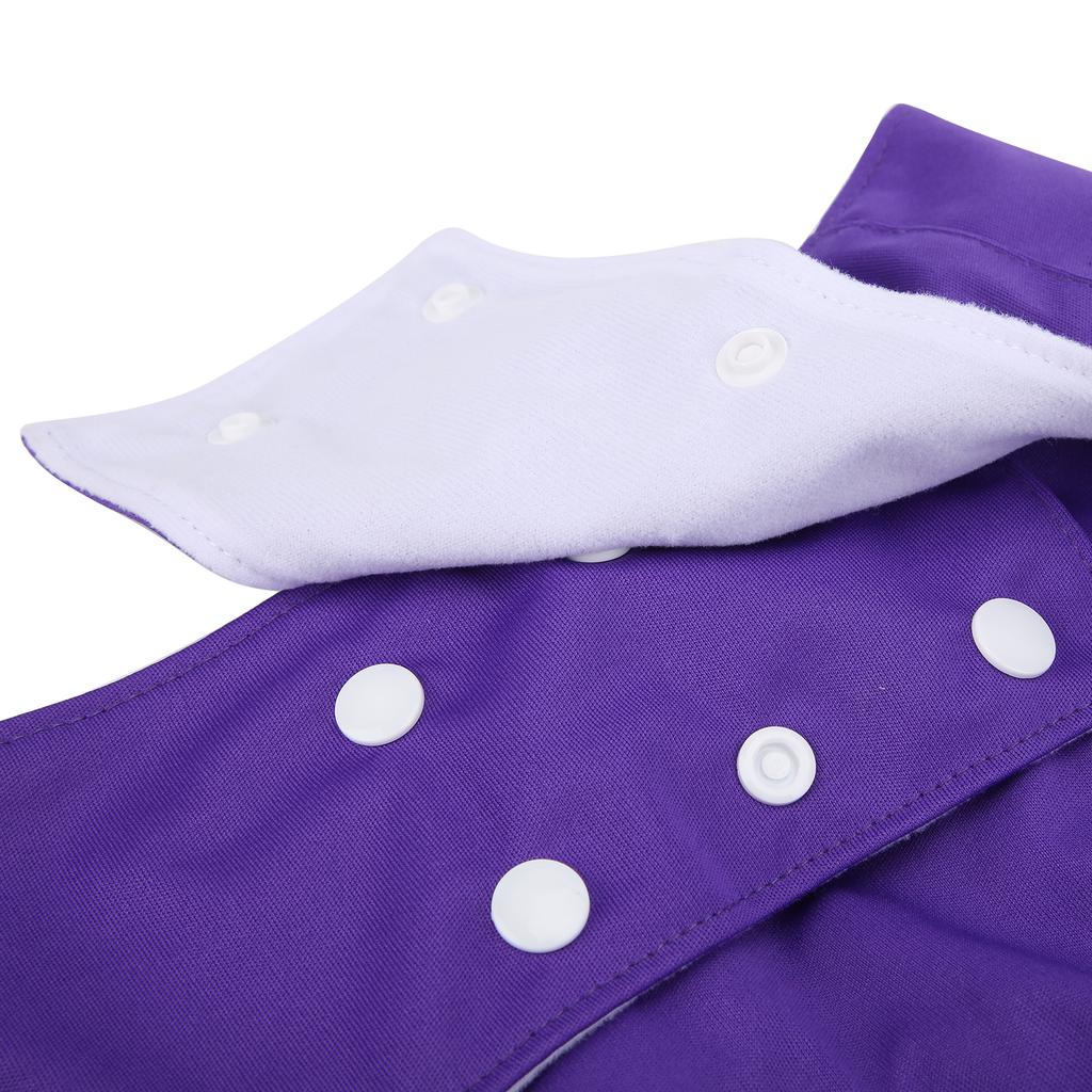 Adult Cloth Diapers Anti Lkage Reusable ket Nappy for Elderly Disabled Incontinence(Purple )