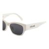 Celine Minimalist Fashion Design Acetate Square Sunglasses Women Sunglasses White 40197U