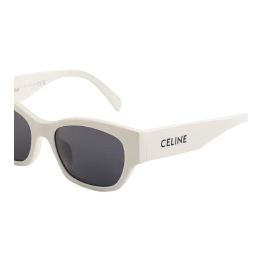 Celine Minimalist Fashion Design Acetate Square Sunglasses Women Sunglasses White 40197U