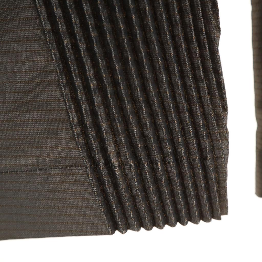 ISSEY MIYAKE 90s Old Made in Japan Pleated tailored jacket 3 Brown etc Women Used