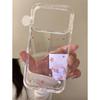 ins Korean orange little star, suitable for Apple 17Promax mobile phone case IP16 transparent 15 space case 14pro.