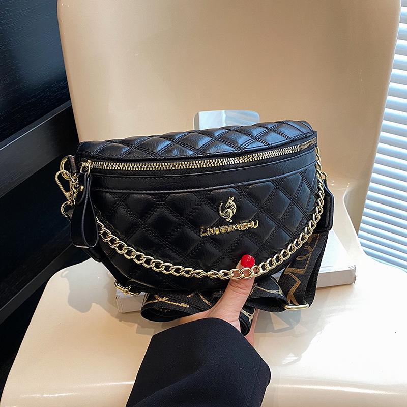 

2024 New Fashion Quilted Dumpling Chain Bag - Women s Versatile Crossbody & Shoulder Bag білий