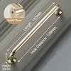 KAK Zinc Alloy Bright Gold Cabinet Pulls Light Luxury Stylish Kitchen Handles for Furniture Drawer Knobs Cabinet Hardware