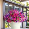 Vibrant Artificial Flowers - UV-resistant and Fade-resistant Floral Arrangement, Bright Multicolored Blooms, Suitable