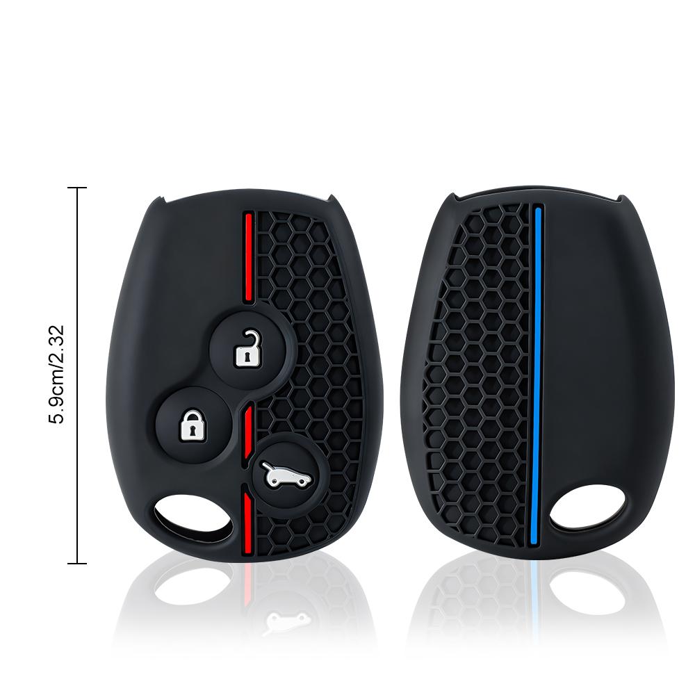 3 Buttons Silicone Car Key Case For Renault Trafic Clio Duster Logan Dacia Sandero For Nissan Terrano Almera