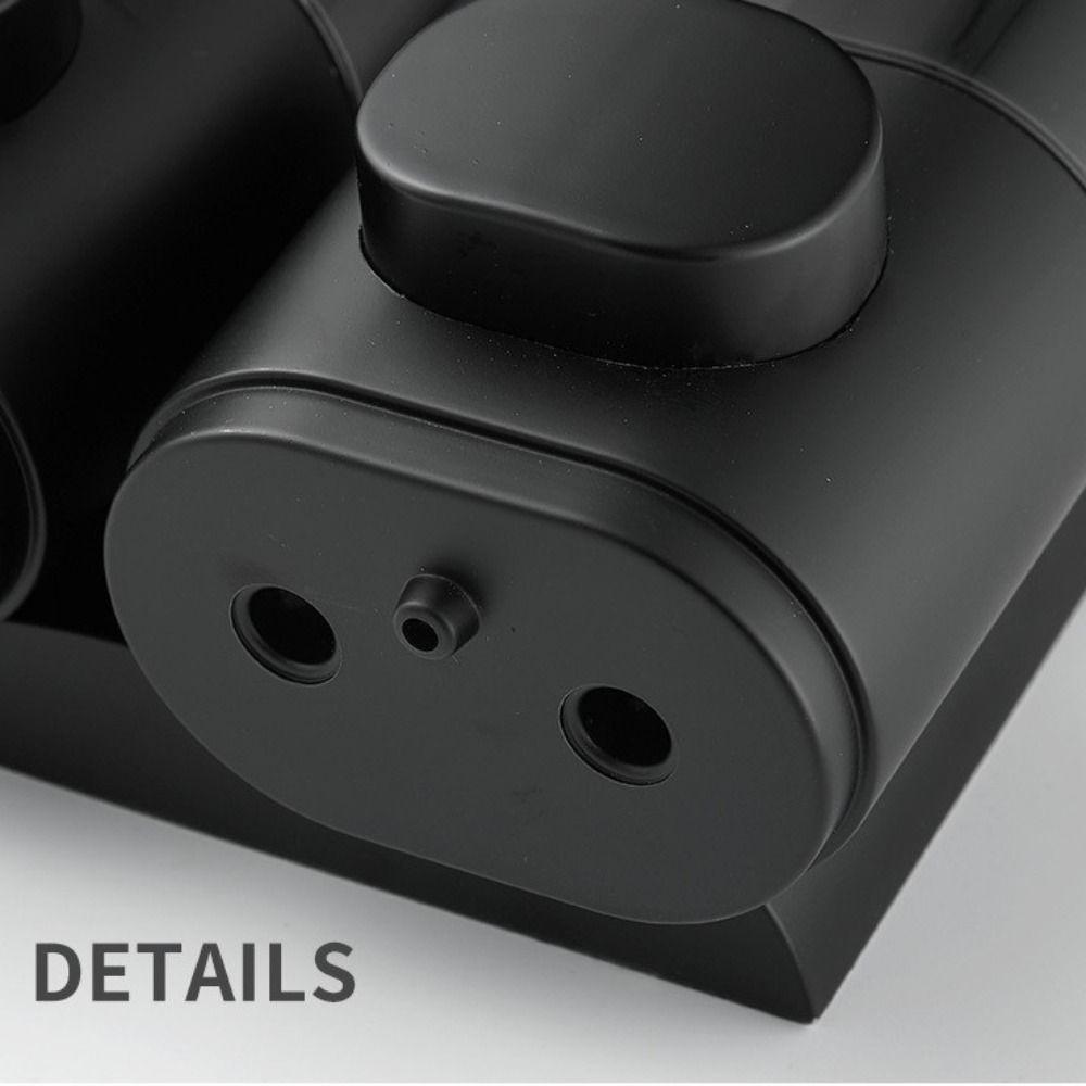 White Black Shampoo Gel Dispenser Wall-mounted Liquid Soap Container Manual Soap Dispenser  Hotel