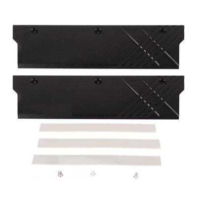 Computer Water Cooling Heatsink Aluminium Alloy Memory Cooling Heatsink DDR5 Memory Cooler Black