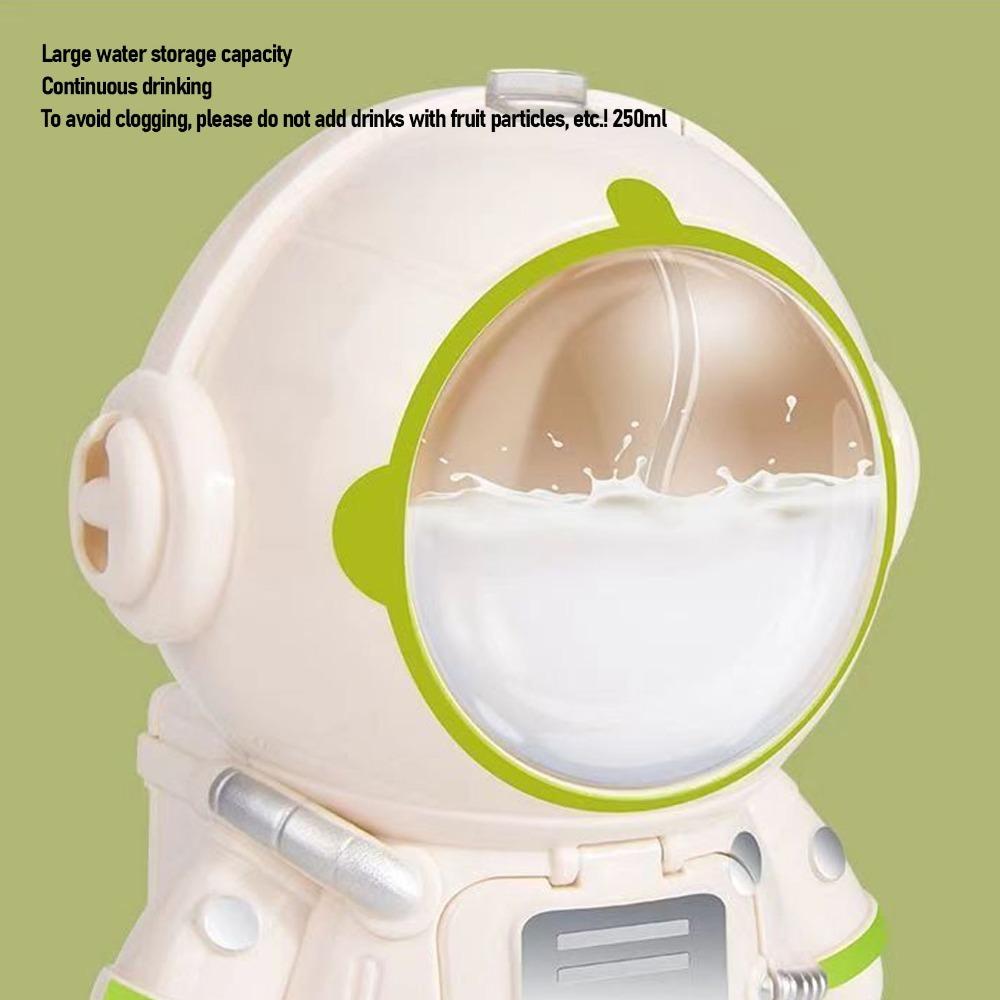 

2 Pcs 250ml/8.45oz Water Dispenser Cup With Mini Cup Straw Cup Astronaut Water Dispenser For Travel білий