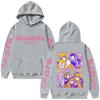 Vintage Chobits Anime Graphic Hoodie Unisex Front Letter Sleeve Print Back Character Sweatshirt Men Women Harajuku Streetwear Hooded Pullover Top