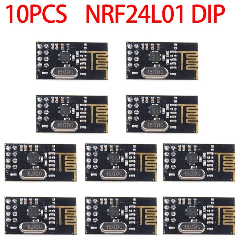 

NRF24L01+ 2.4G бездротовий модуль передачі даних 2.4GHz NRF24L01 оновлення версії NRF24L01+PA+LNA 1000 метрів GT24 для Arduino чорний