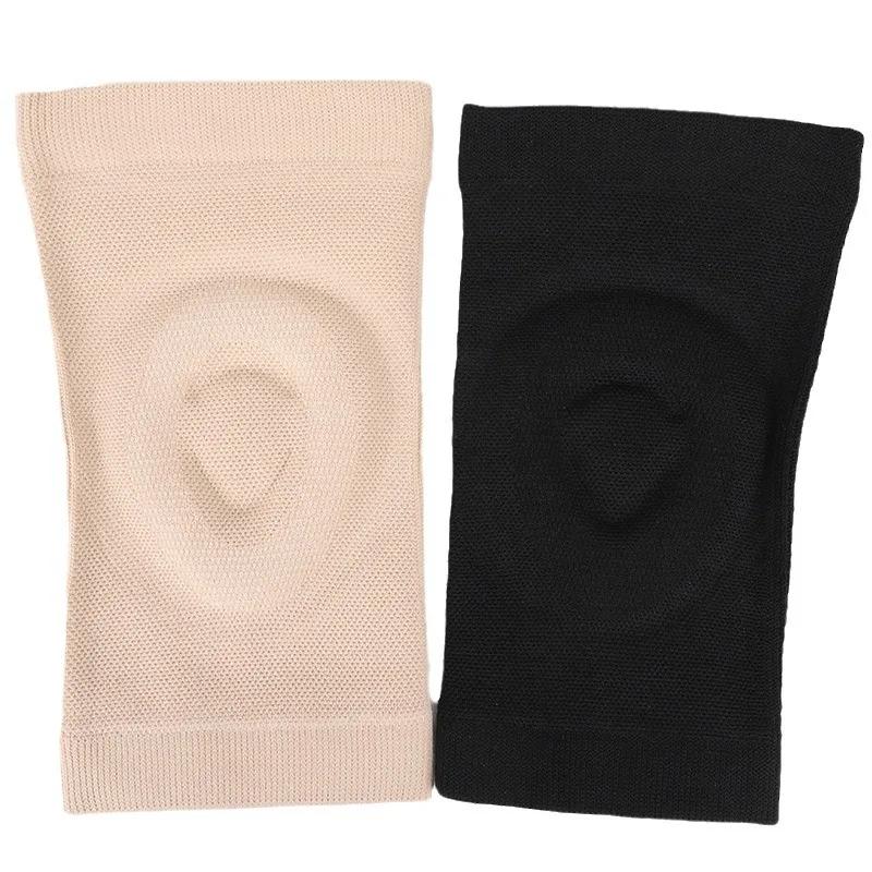 1 Pair Pressure Reducing Kneepads Silicone Thin for Fitness Dance Skating Basketball Cycling Sports Knee Support
