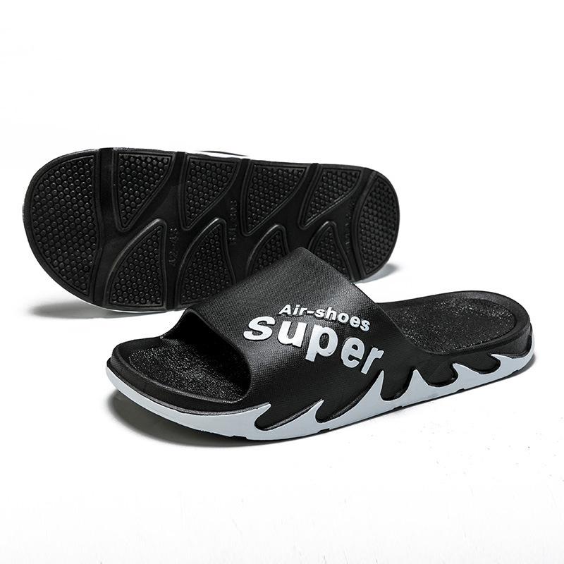 New slippers Men's summer students can wear thick-soled non-slip and wear-resistant fashionable cool slippers