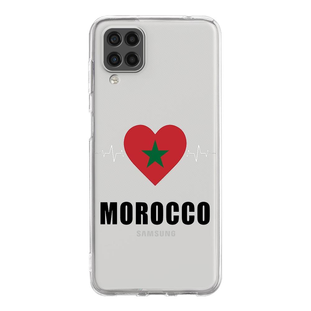Marokko Flagge Fußball Für Samsung Galaxy A51 Klar Telefon Fall A71 A21S A12 A11 A31 A52 A41 A32 A23 A33 A53 a73 A03S A13 5G Abdeckung