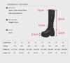 Dropshipping2024 Punk Thick-Soled Wedge High-Top Boots 40-43: European & American Fashion Women's Boots
