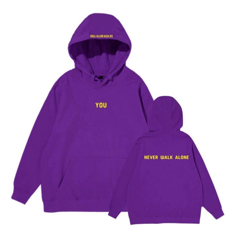 Bts Bangtan Boys Kpop Jimin Hoodie Sweatshirt J-hope Suga Rm Velvet Pullover