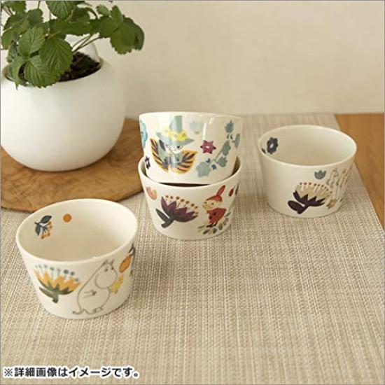 Yamaka Shoten MOOMIN Small Nordic Day Wedding Made in "Herbarium" Bowl, Dish, Approx. 8.5cm Diameter, Microwave-Safe, Style, Mother's Gift, Tableware,