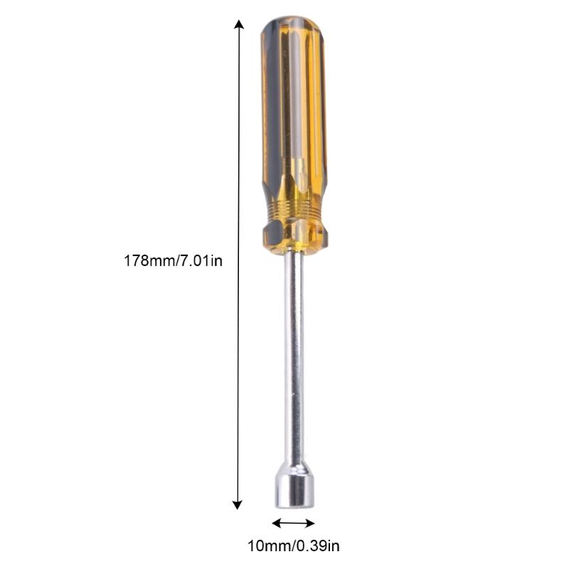 5-10mm Metal Socket Driver Wrenches Screwdriver Hex Key Socket Screwdriver Socket Screwdriver Hand Tool Socket Screwdriver