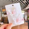 2pcs/set Three-dimensional Butterfly Hair Clip Children's Small Fresh Side Hairpin Cute Girl Hairpin Hair Accessories